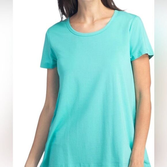 Fishers Finery Women's Ecofabric Short Sleeve Scoop Neck Tee; Relaxed Fit - Picture 1 of 5